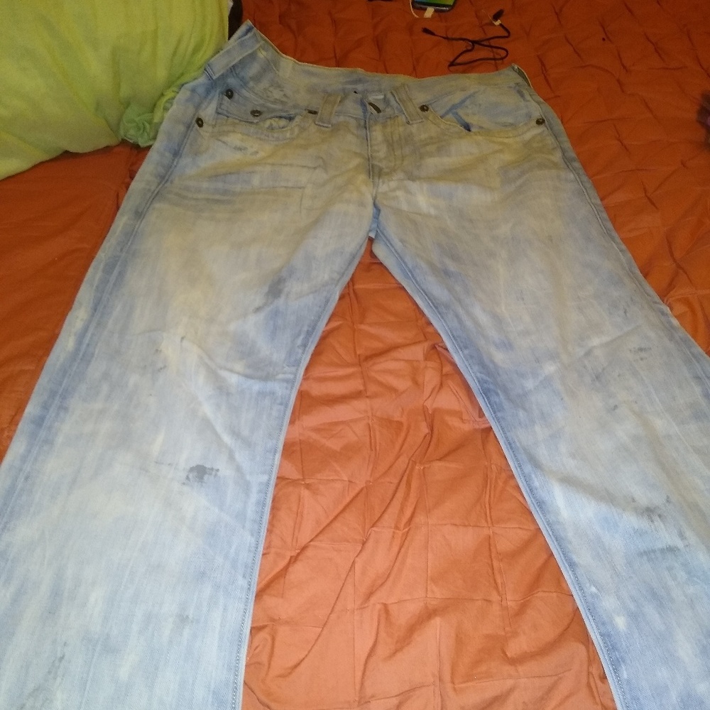 True religion jeans and shorts
